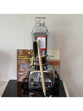 Vtg Vitamix 3600 Blender Grinder Juicer Bread Maker Stainless Steel 80s Vita-Mix